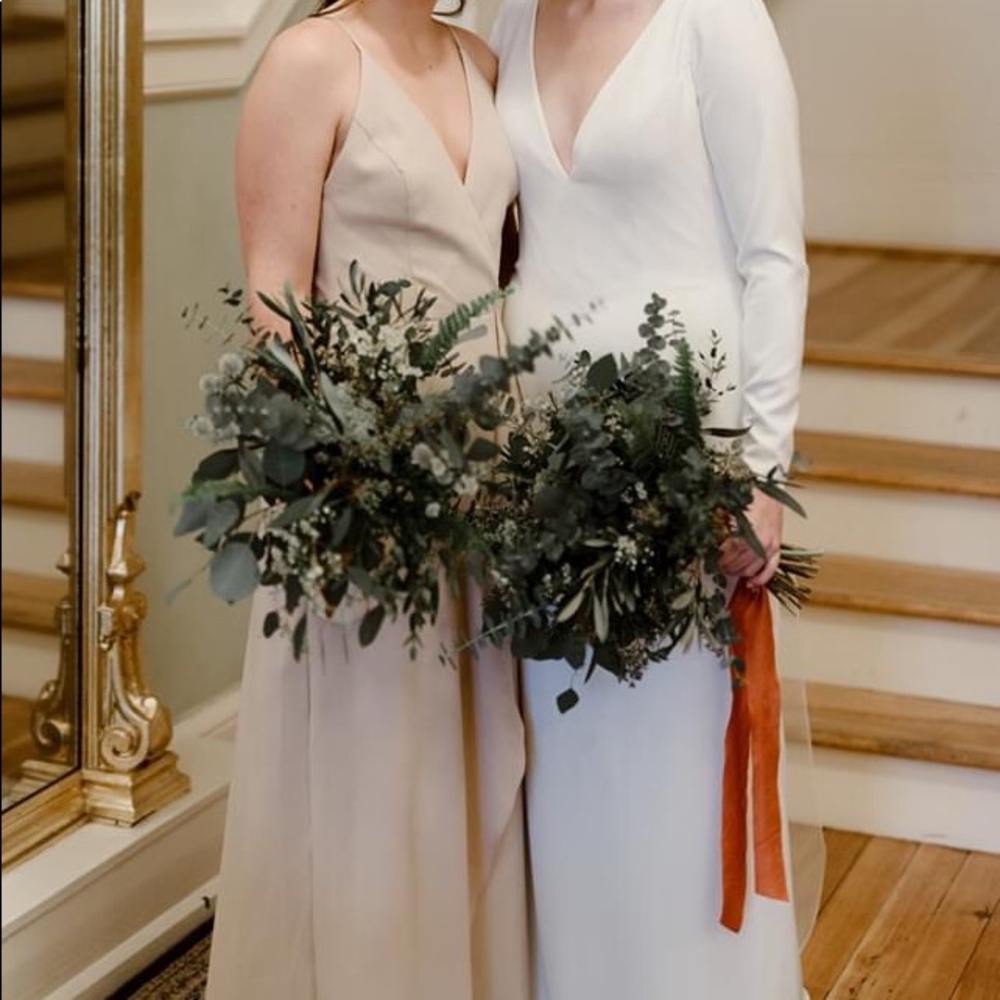 Amsale Giselle Wrap Bridesmaid Dress
